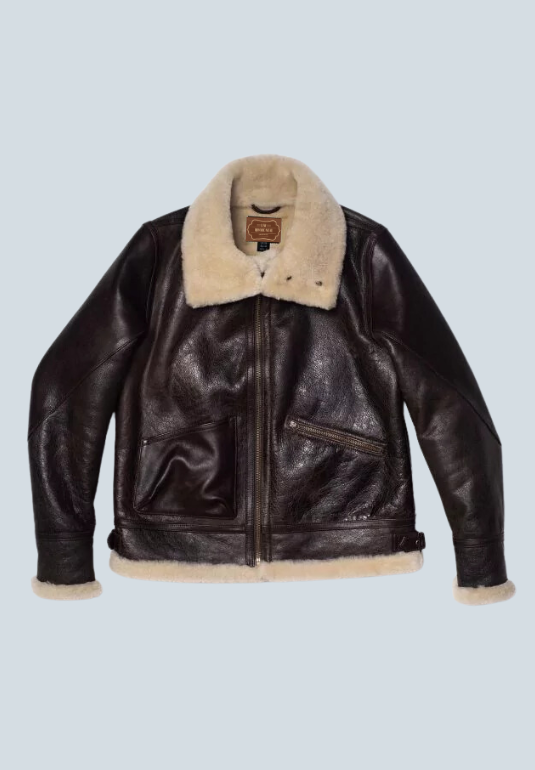 Eastwood B3 Shearling Aviator Brown Leather Bomber Jacket